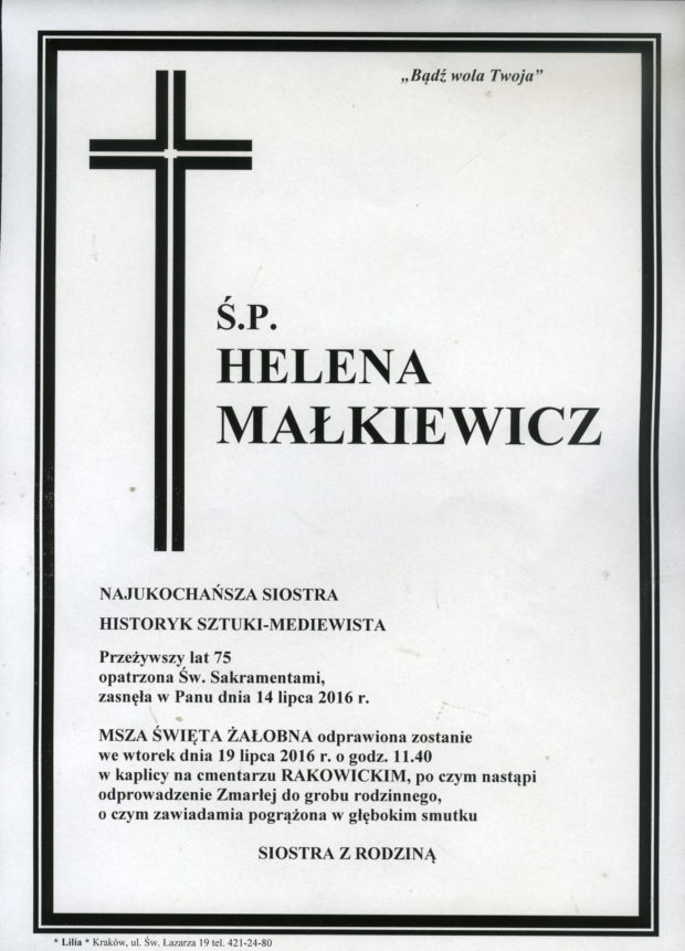 śp. Helena Małkiewicz